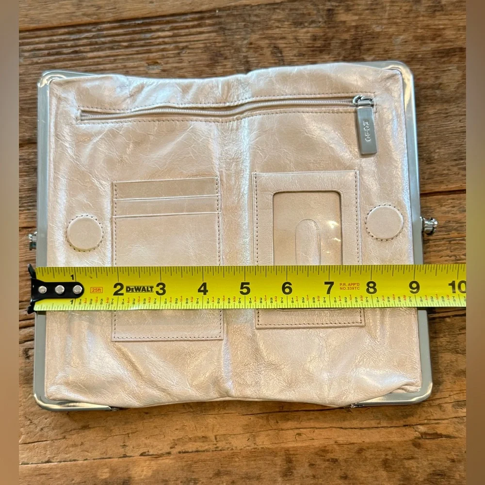 HOBO Pearlized Blush Lauren Clutch